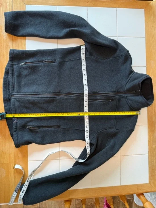 L.L. Bean Black Men's Zipped Fleece Jacket Size Small Regular Outdoors Granola - Picture 9 of 9